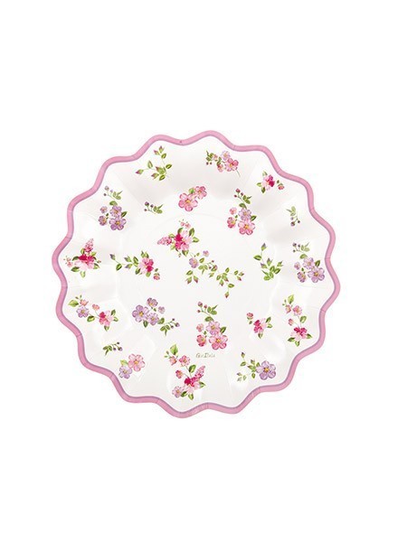 Piatto 21 cm Romantic Flowers (8pz)