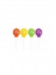 Candele Balloons multicolor Happy Birthday (4pz)