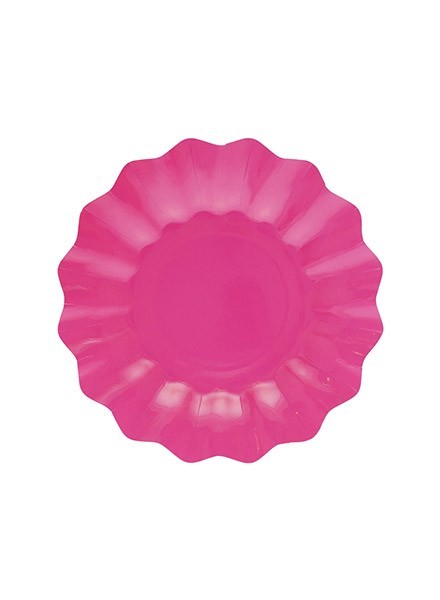 Piatto 21 cm fucsia (8pz)