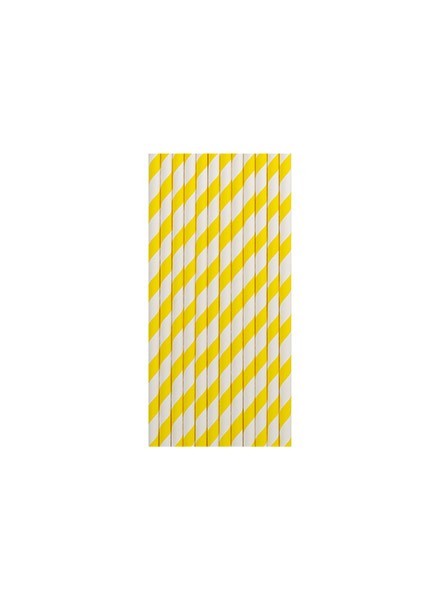 cannucce righe giallo (12pz)