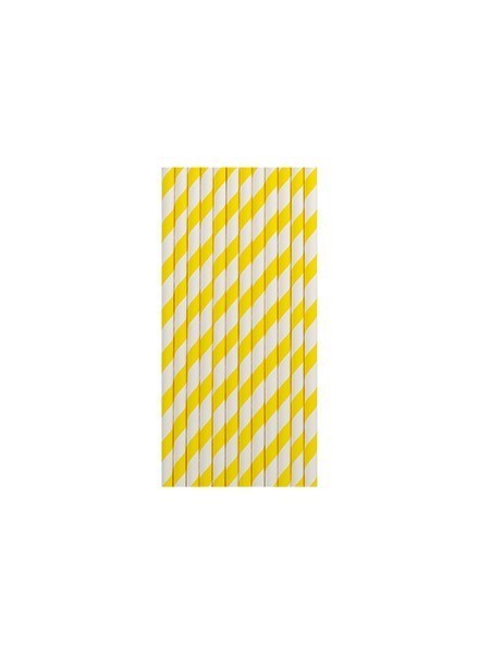 cannucce righe giallo (12pz)