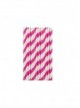 Cannucce righe fucsia (12pz)