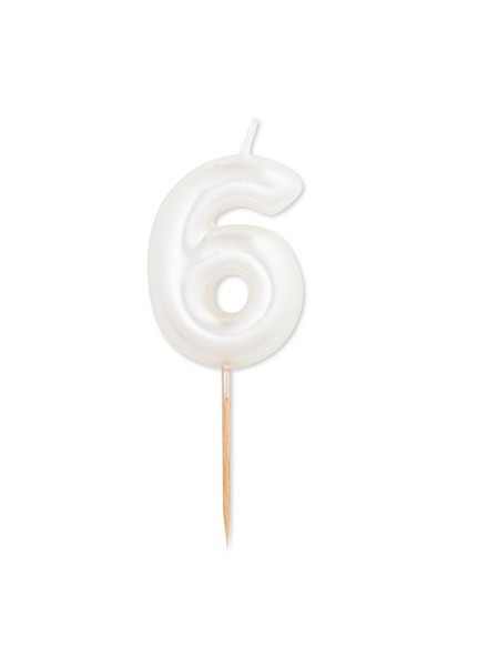 Candela sei bianco perla metal (1pz)