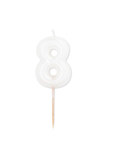 Candela otto bianco perla metal (1pz)